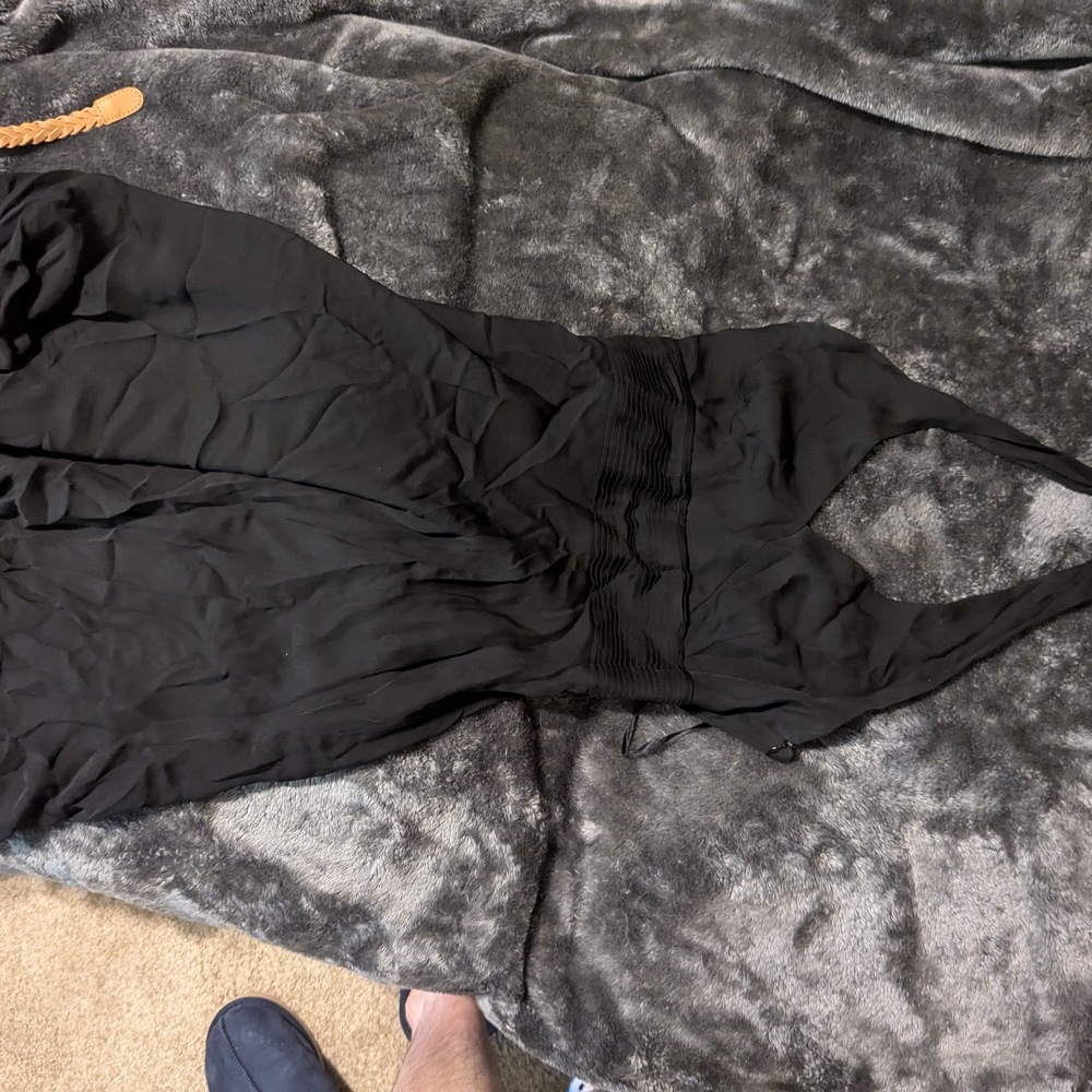 Ann Taylor Black Halter Bodycon Dress for a Night Out